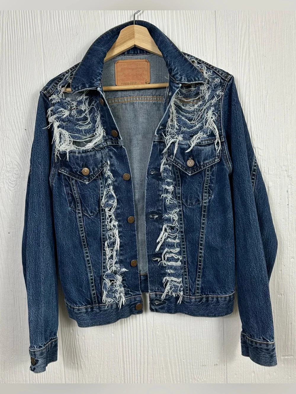 Rare Archival Levi’s Type III Sample Jacket Factory Distressed Medium Vintage